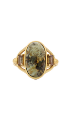 Jasper & Grossular Garnet Ring