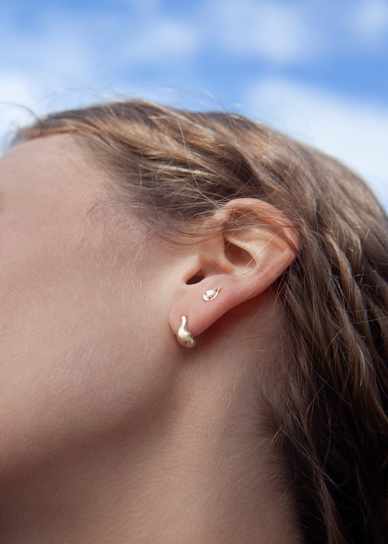 Mini Selene Pear Shaped Diamond Studs