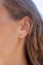 Selene Blue Spinel Studs