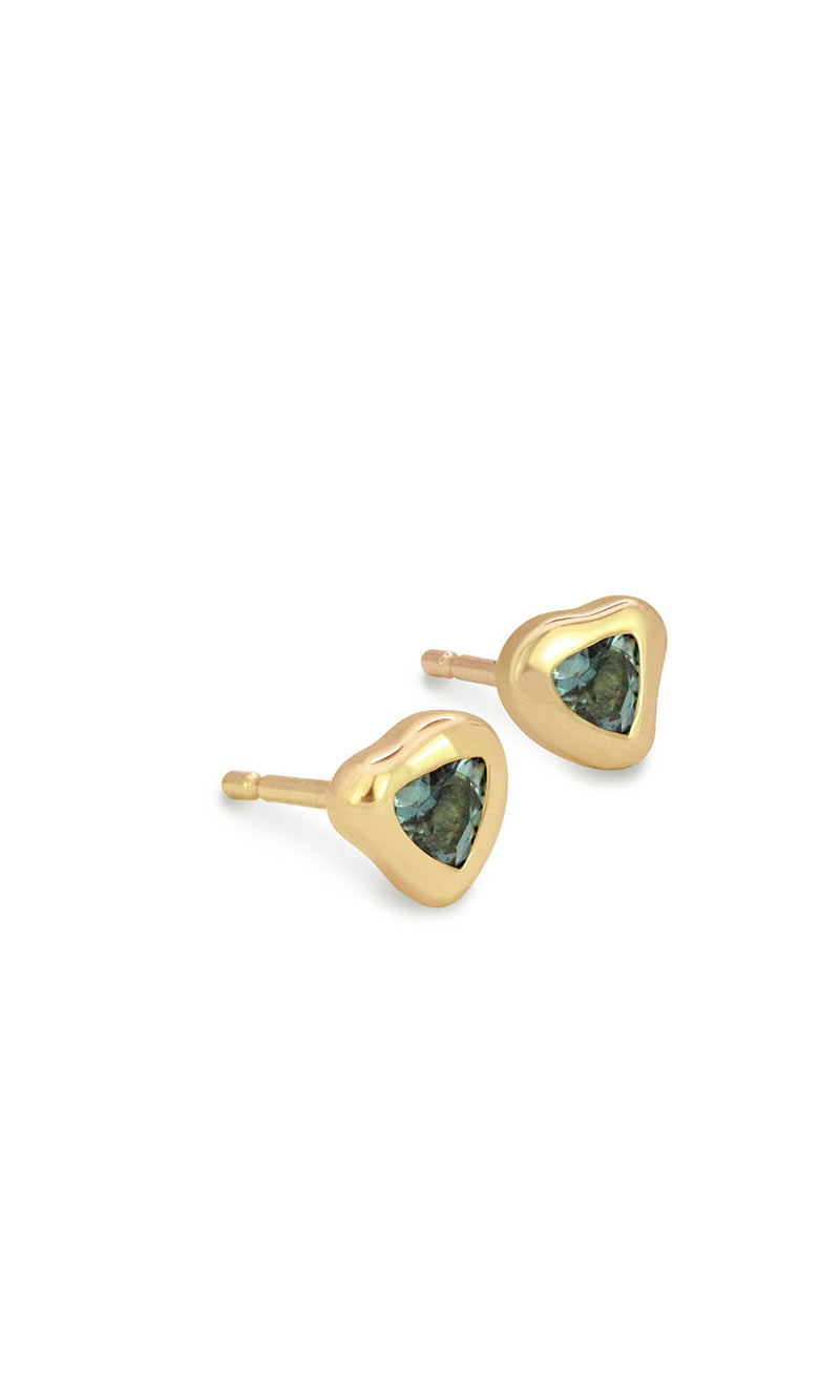 Sapphire Puddle Studs