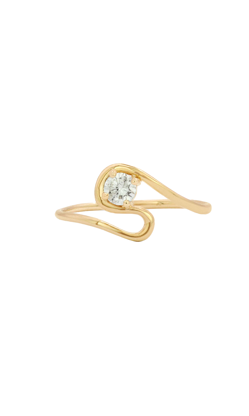 Remus, Single Diamond Twin Flame Ring