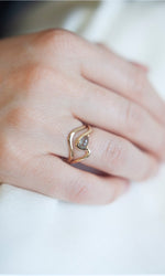 Rose Cut Montana Sapphire Ring