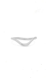 Rose Cut Montana Sapphire Ring & Wave Band Set