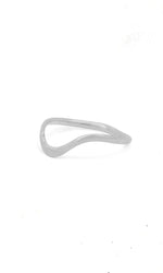 Rose Cut Montana Sapphire Ring & Wave Band Set
