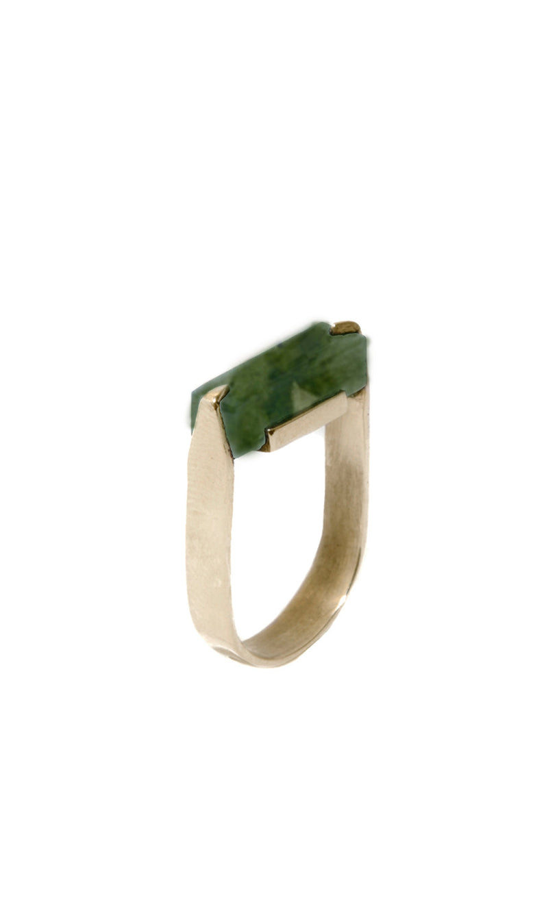 Naed Ring with Serpentine